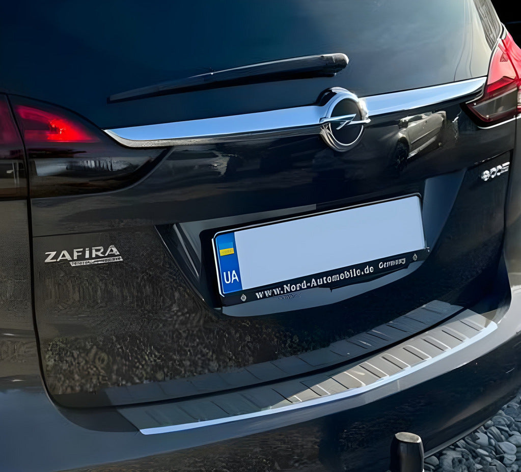 Rear Bumper Protector Carmos Stainless Steel for Opel Zafira C Tourer 2011-2019 - image 1