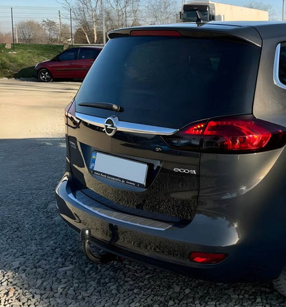Rear bumper trim Carmos (stainless) for Opel Zafira C Tourer 2011-2019 - Reelken Auto