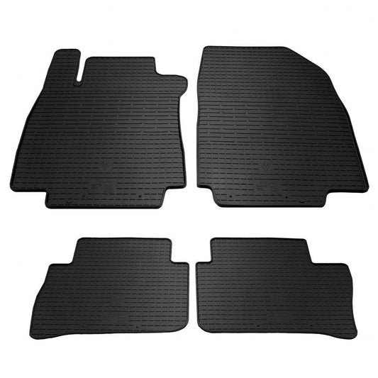 Rubber mats (4 PCs, Premium Stingray) for Nissan Tiida 2011-2014 - Reelken Auto
