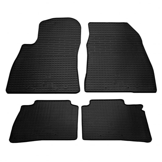 Rubber mats (4 PCs, Premium Stingray) for Nissan Sentra 2012-2019 - Reelken Auto