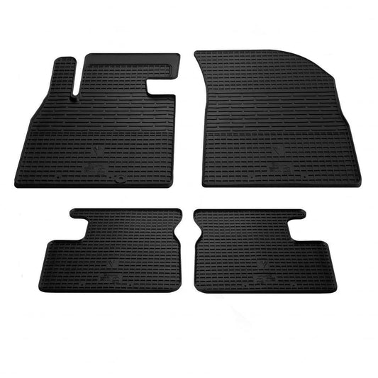 Rubber mats (4 PCs, Premium Stingray) for Nissan Micra K13 2011-2016 - Reelken Auto