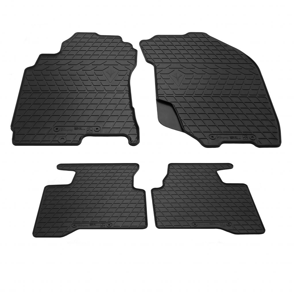 Rubber Floor Mats (4 pcs, Stingray Premium) for Nissan X-trail T30 2002-2007 - image 1