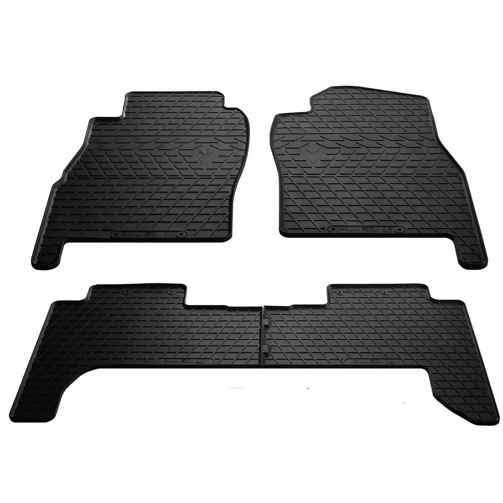 Rubber Floor Mats (4 pcs, Stingray Premium) for Nissan Patrol Y61 1997-2011 - image 1