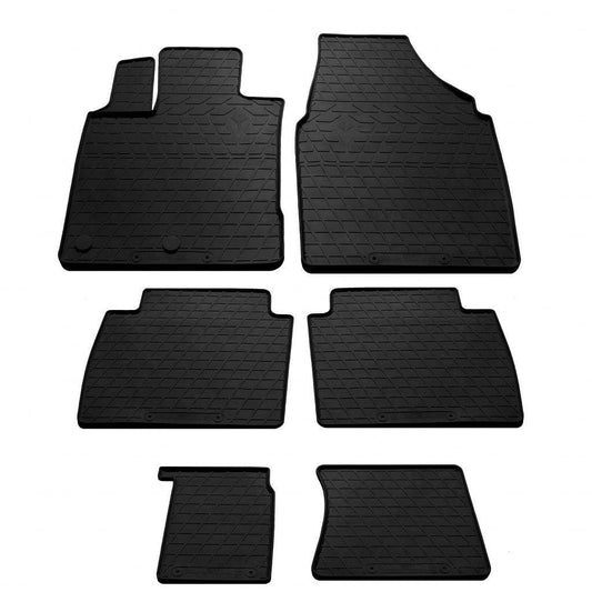 Rubber mats for +2 (6 pcs, Stingray Premium) for Nissan Qashqai 2010-2014 - Reelken Auto