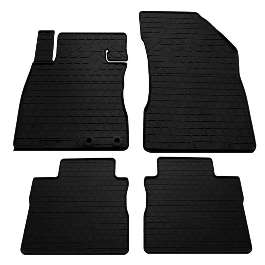 Rubber Floor Mats (4 pcs, Stingray Premium) for Nissan Note 2012-2020 - image 1