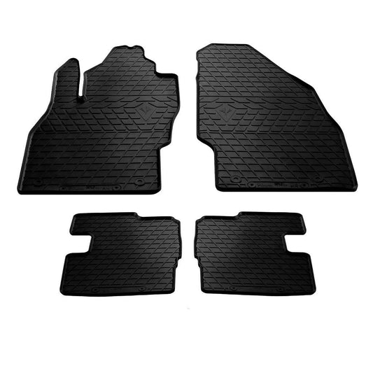 Rubber mats (4 PCs, Premium Stingray) for Opel Corsa E 2015-2019 - Reelken Auto
