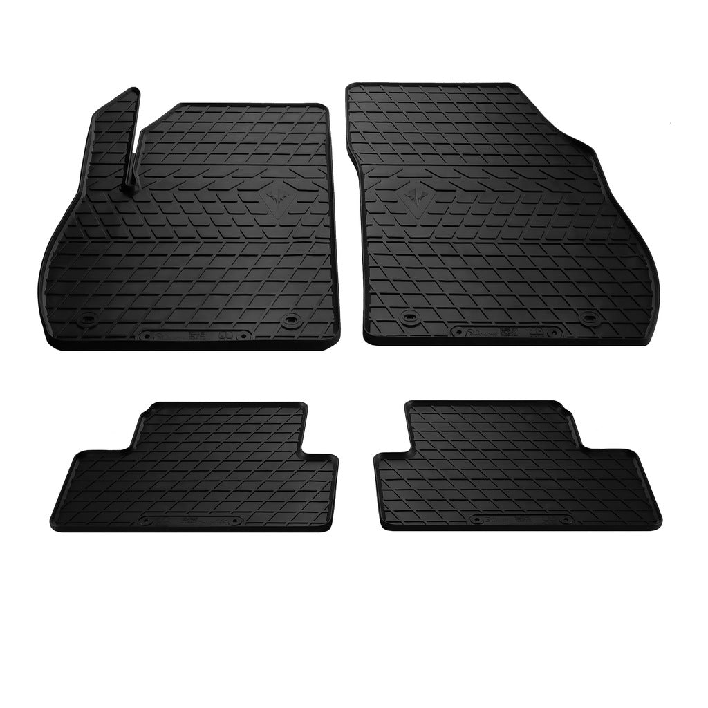 Rubber Floor Mats (4 pcs, Stingray Premium) for Opel Zafira C Tourer 2011-2019 - image 1