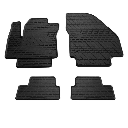Rubber mats (4 PCs, Premium Stingray) for Opel Meriva 2010-2017 - Reelken Auto