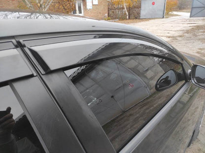 Visors SD (4 pcs, Sunplex Sport) for Volkswagen Passat B6 2006-2012 - Reelken Auto