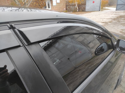 Window Deflectors SD (4 pcs, Sunplex Sport) for Volkswagen Passat B6 2006-2012 - image 5