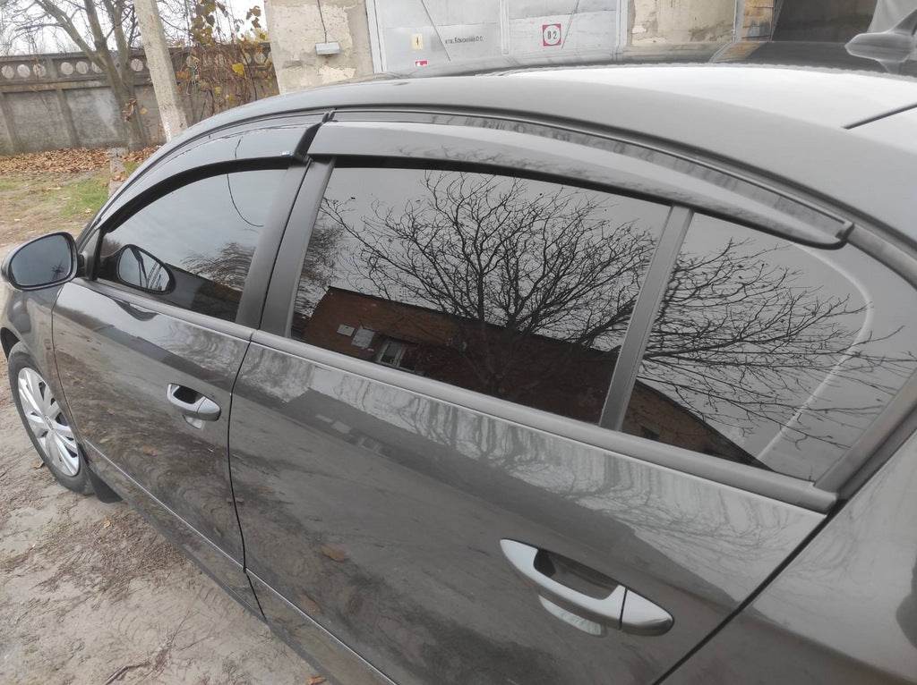 Visors SD (4 pcs, Sunplex Sport) for Volkswagen Passat B6 2006-2012 - Reelken Auto