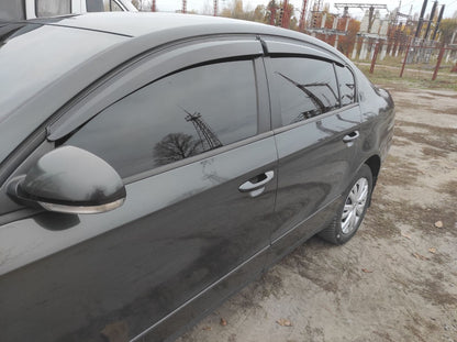 Window Deflectors SD (4 pcs, Sunplex Sport) for Volkswagen Passat B6 2006-2012 - image 7