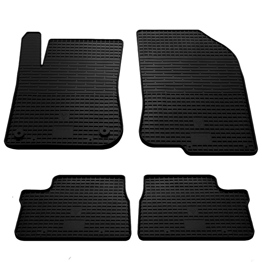 Rubber Floor Mats (4 pcs, Stingray Premium) for Peugeot 208 2012-2019 - image 1