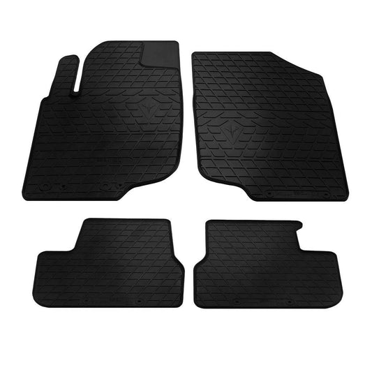 Rubber mats (4 PCs, Premium Stingray) for Peugeot 207 - Reelken Auto