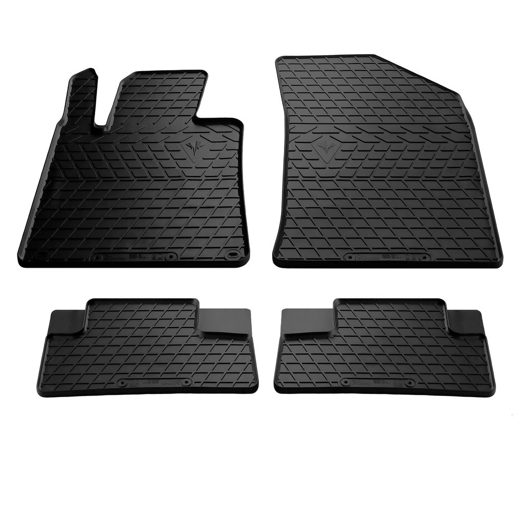 Rubber Floor Mats (4 pcs, Stingray Premium) for Peugeot 508 2010-2018 - image 1