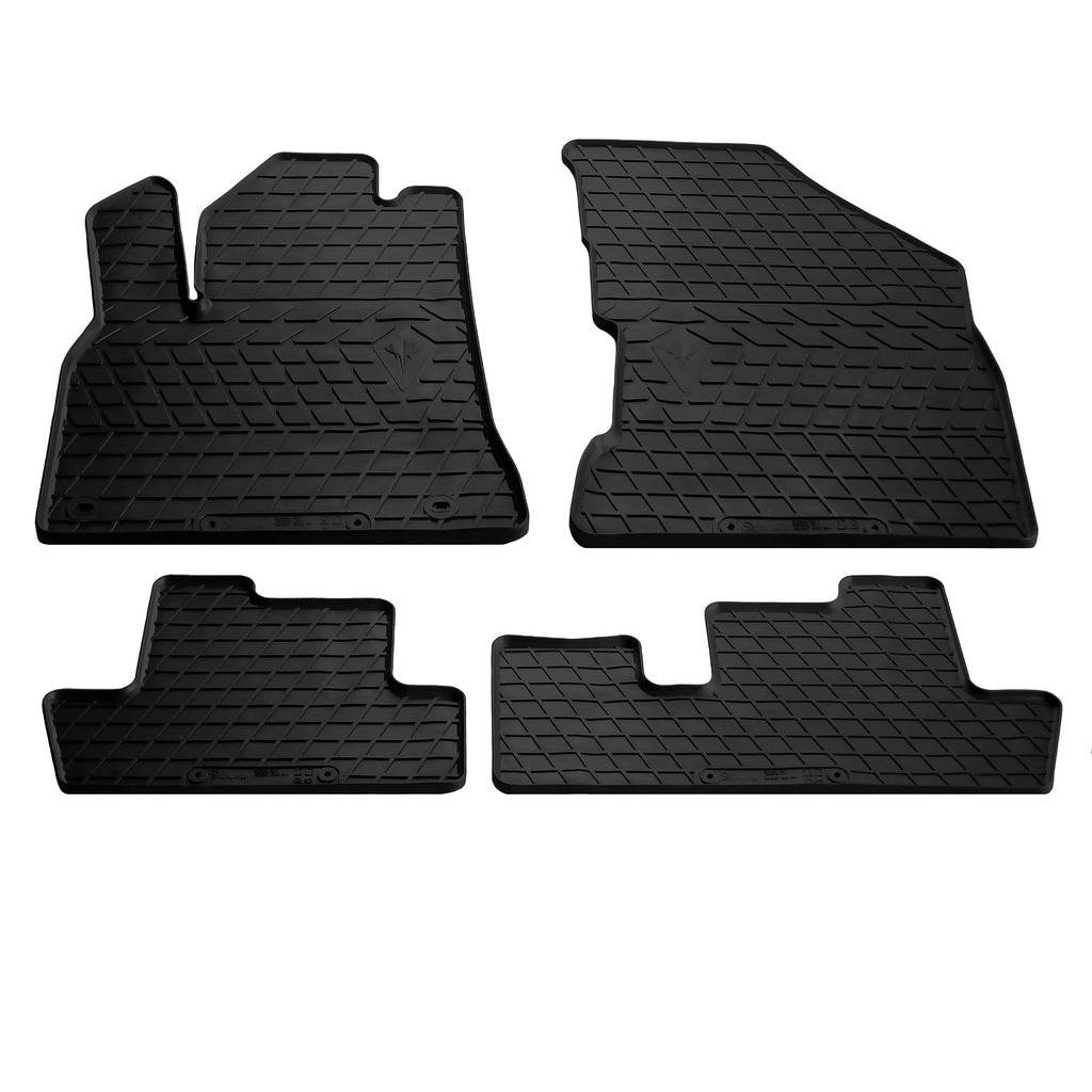 Rubber mats (4 PCs, Premium Stingray) for Peugeot 5008 2009-2016 - Reelken Auto