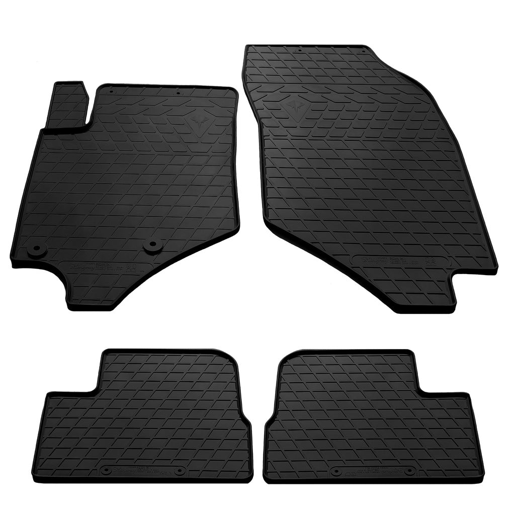 Rubber Floor Mats (4 pcs, Stingray Premium) for Peugeot 2008 2019- - image 1