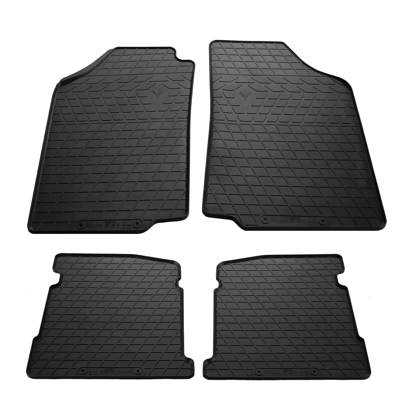 Rubber Floor Mats (4 pcs, Stingray Premium) for Seat Toledo 1991-2000 - image 1