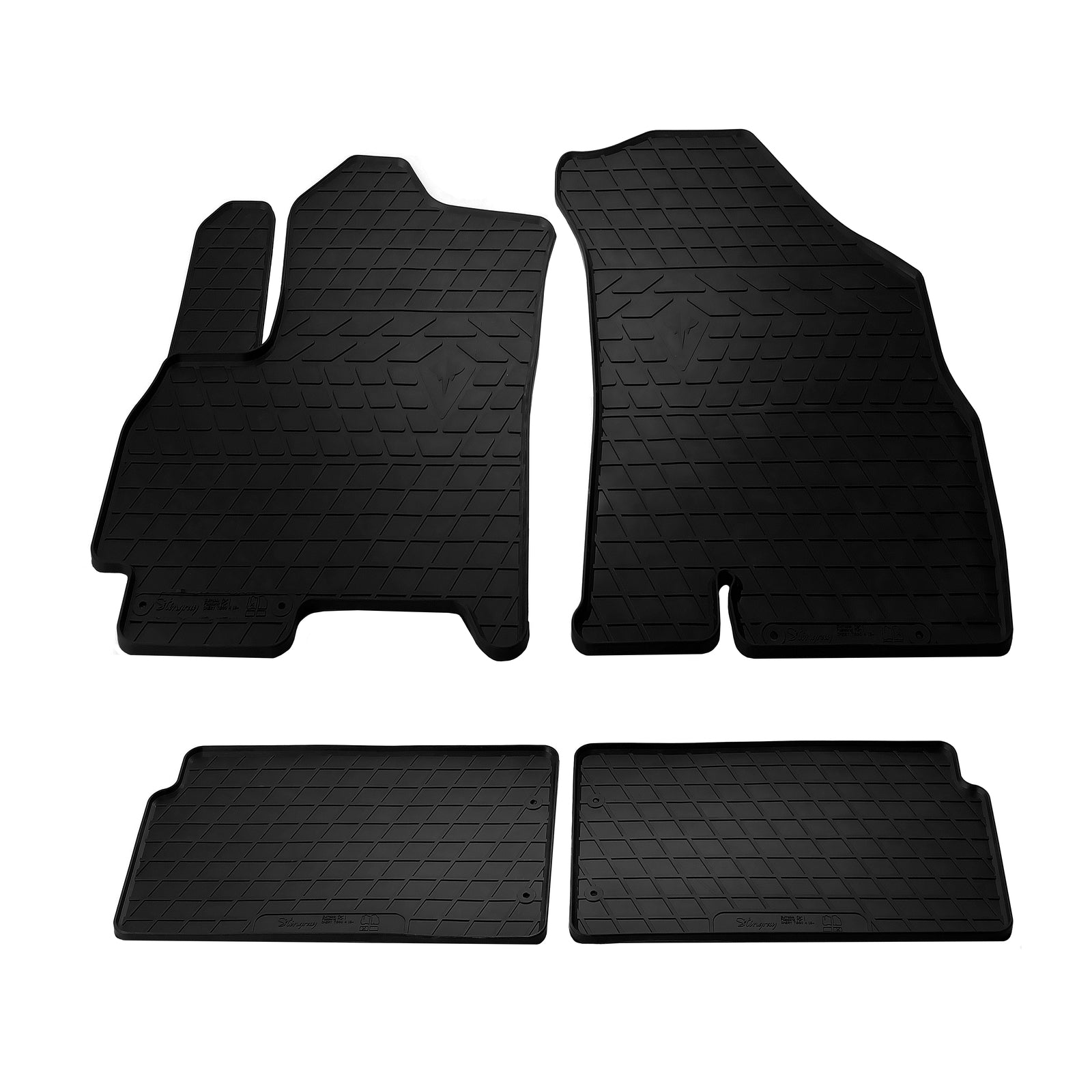 Rubber Floor Mats (4 pcs, Stingray Premium) for Chery Tiggo 4 2017- - image 1