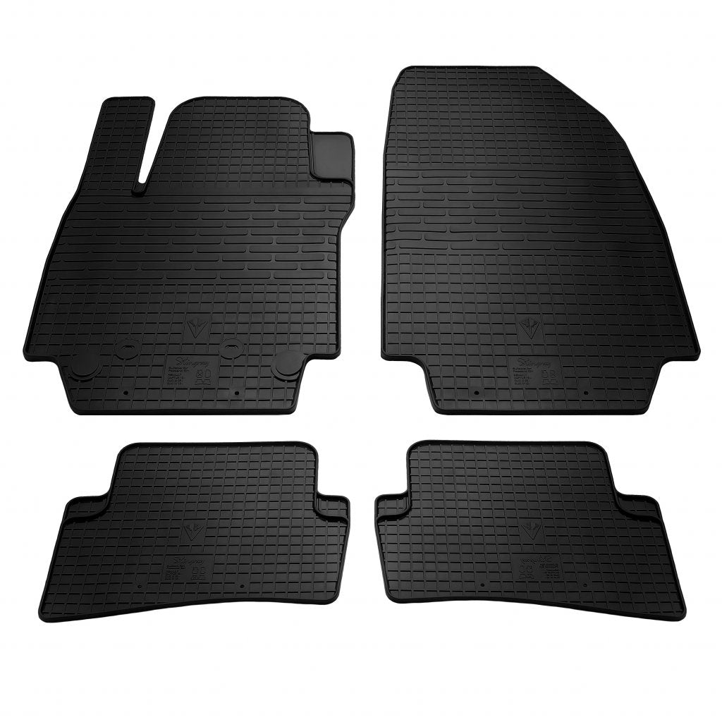 Rubber Floor Mats (4 pcs, Stingray Premium) for Renault Clio IV 2012-2019 - image 1