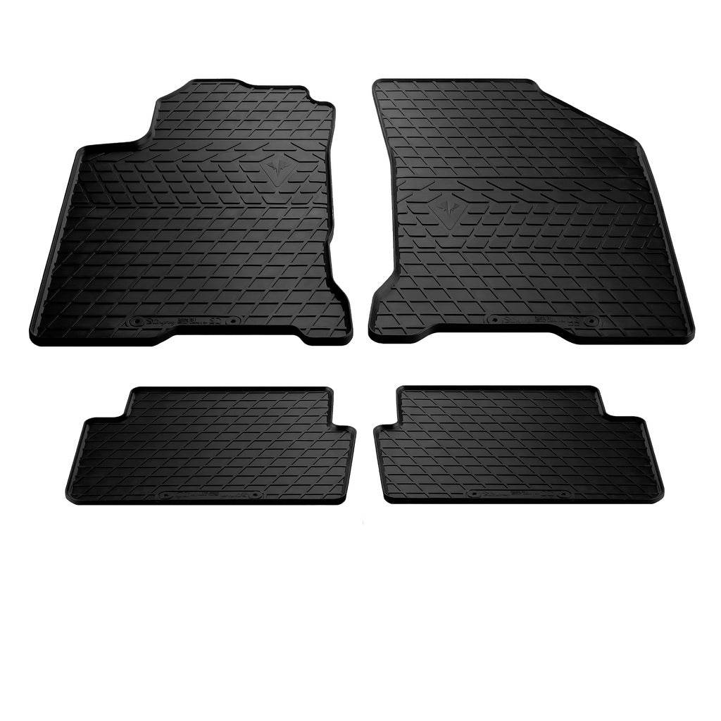 Rubber mats (4 PCs, Premium Stingray) for Renault Laguna 2001-2007 - Reelken Auto