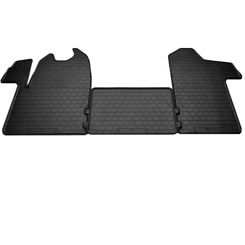 Rubber Floor Mats (3 pcs, Stingray) for Opel Movano 2010-2021 - image 1