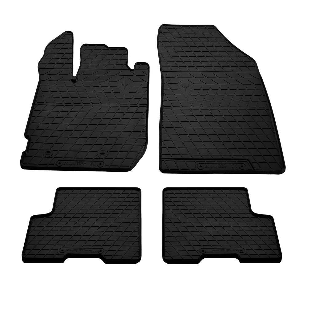 Rubber Floor Mats (4 pcs, Stingray Premium) for Renault Arkana 2019- - image 1