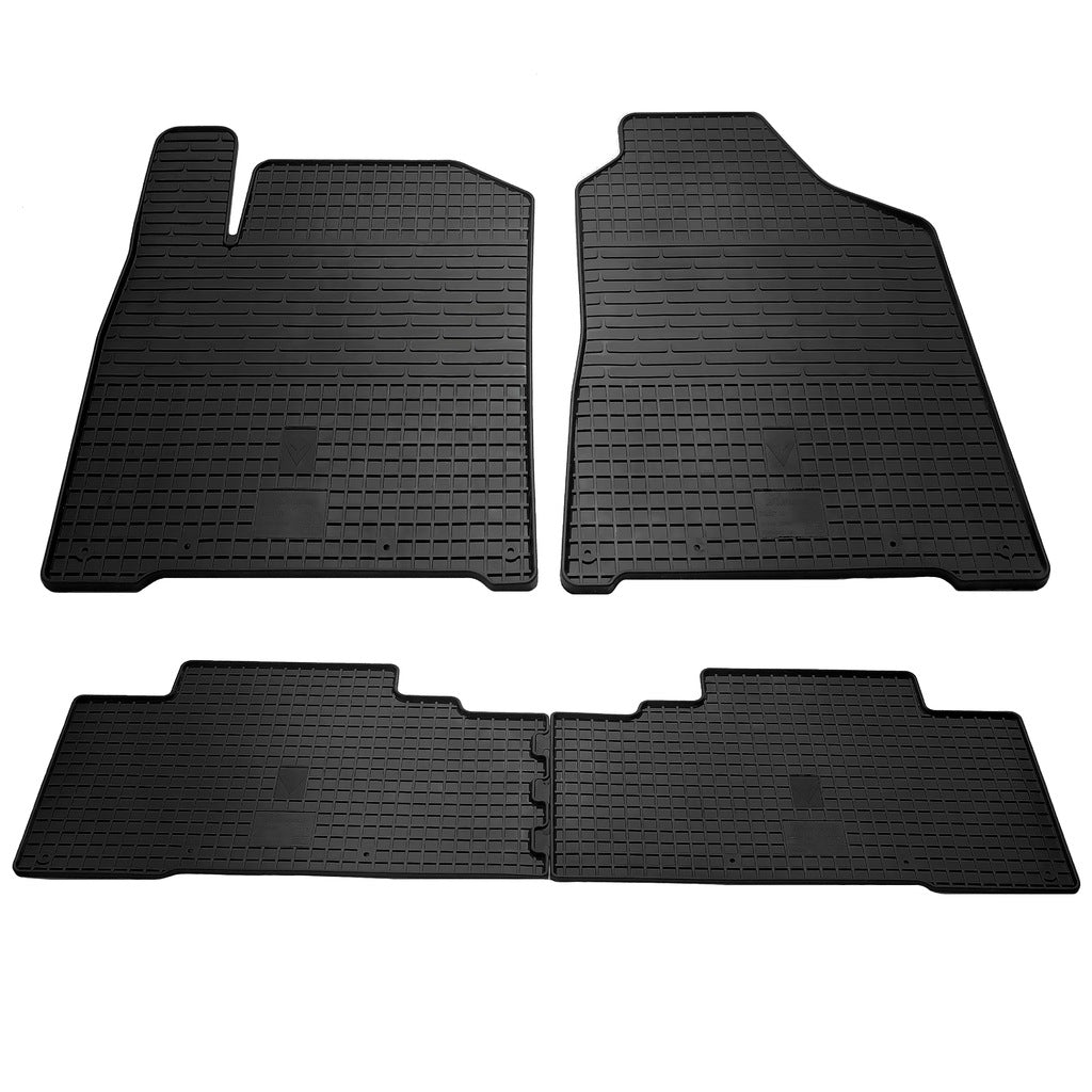 Rubber Floor Mats (4 pcs, Stingray Premium) for SsangYong Korando 2010-2019 - image 1