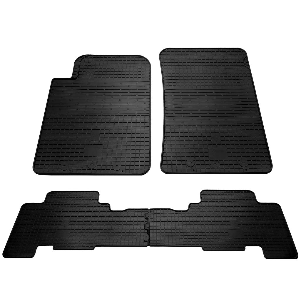 Rubber Floor Mats (4 pcs, Stingray Premium) for SsangYong Action 2005-2018 - image 1