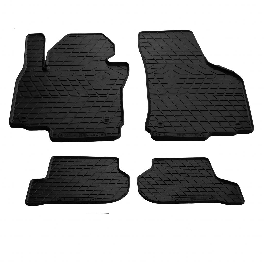 Rubber Floor Mats (4 pcs, Stingray Premium) for Skoda Octavia II A5 2006-2010 - image 1