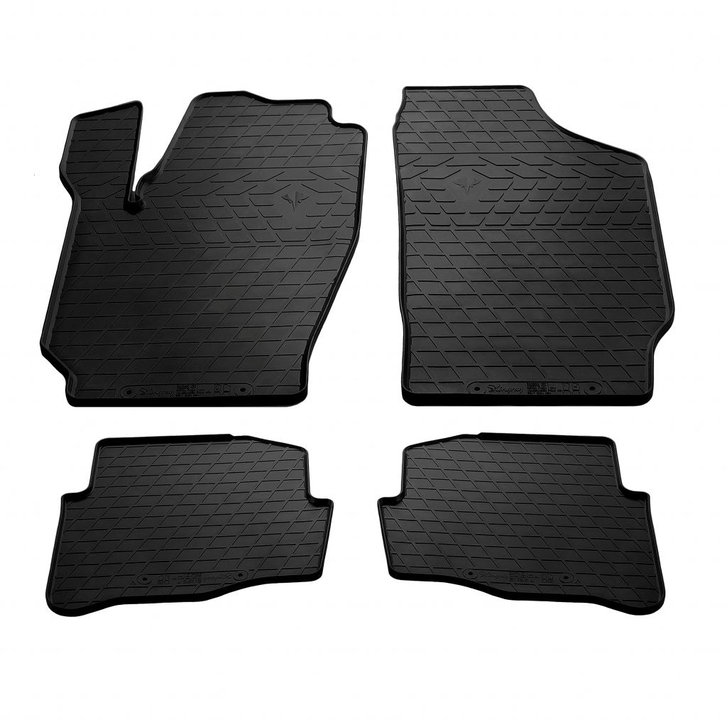 Rubber Floor Mats (4 pcs, Stingray) for Seat Ibiza 2002-2009 - image 1