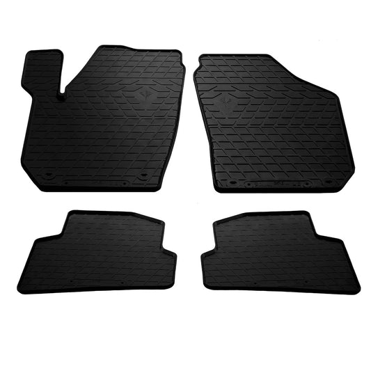 Rubber Floor Mats (4 pcs, Stingray) for Skoda Fabia 2007-2014 - image 1