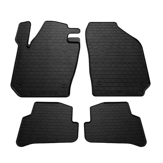 Rubber mats (4 PCs, Premium Stingray) for Skoda Fabia 2014-2021 - Reelken Auto