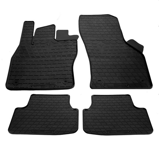 Rubber Floor Mats (4 pcs, Stingray Premium) for Skoda Octavia III A7 2013-2019 - image 1