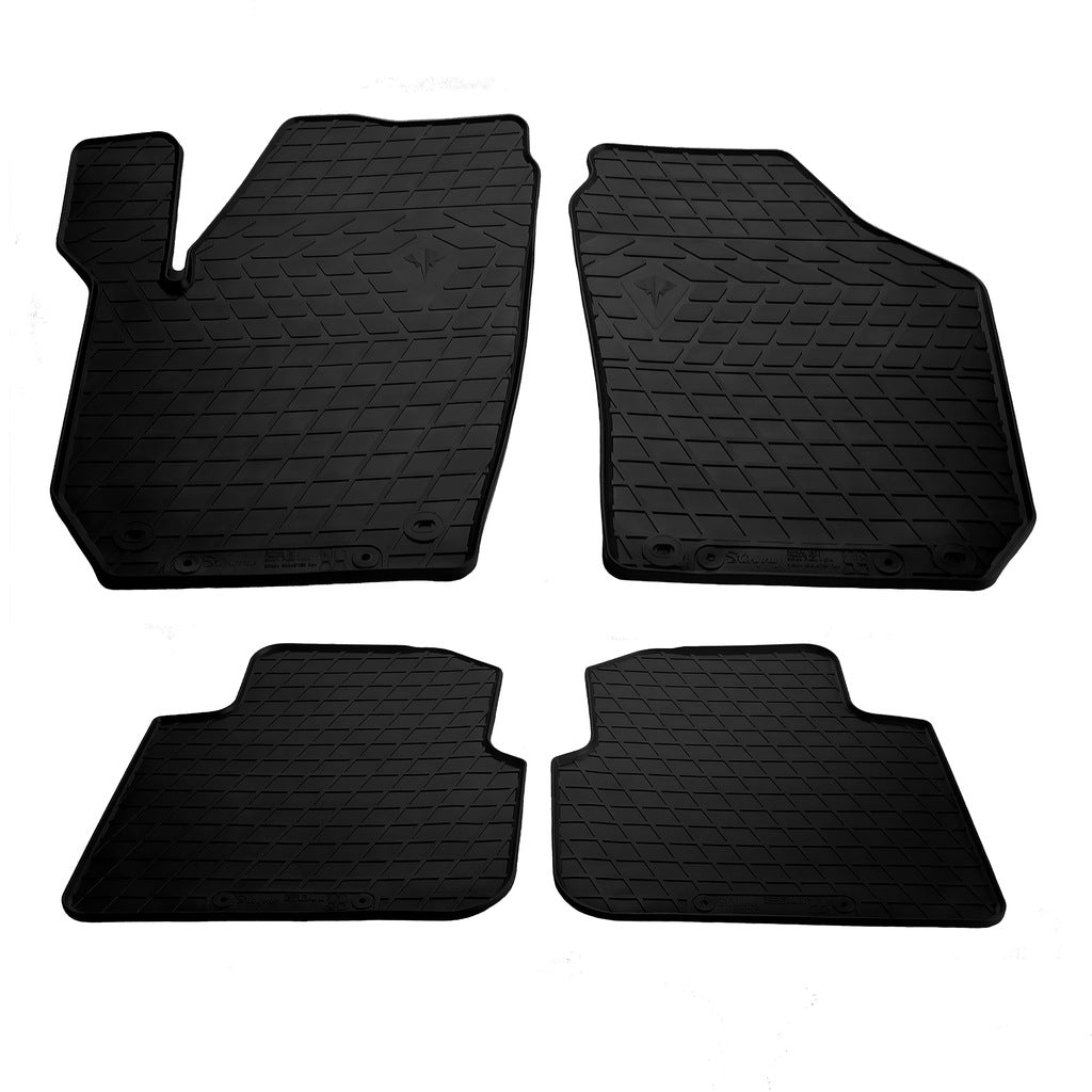 Rubber Floor Mats (4 pcs, Stingray Premium) for Skoda Roomster 2006-2015 - image 1