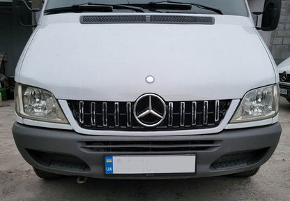 GT Panamericana Chrome Eco Front Grille (CDI, 2002-2006) for Mercedes Sprinter W901/902/903/904/905 1995-2006 - Reelken Auto