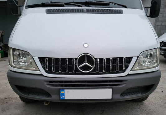 GT Panamericana Chrome Eco Front Grille (CDI, 2002-2006) for Mercedes Sprinter W901/902/903/904/905 1995-2006 - Reelken Auto