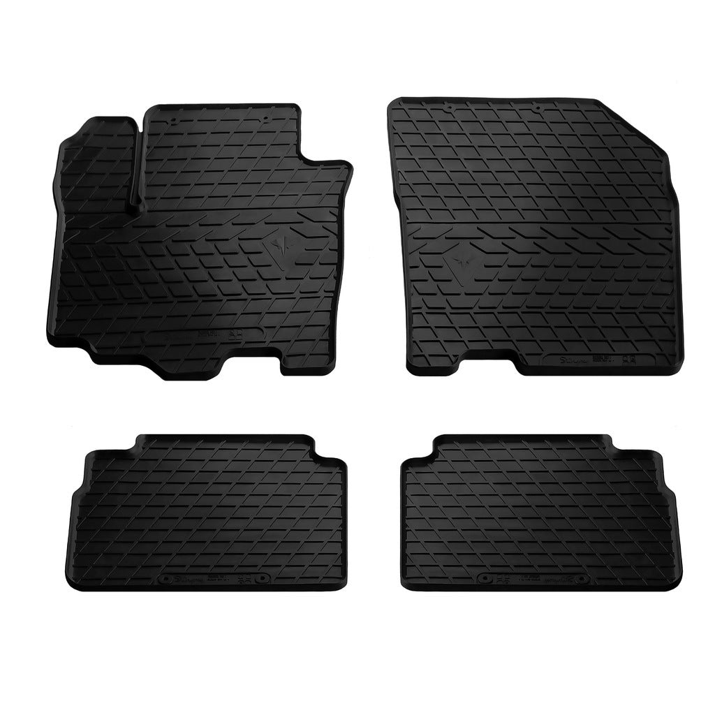 Rubber Floor Mats (4 pcs, Stingray Premium) for Suzuki SX4 2016-2021 - image 1
