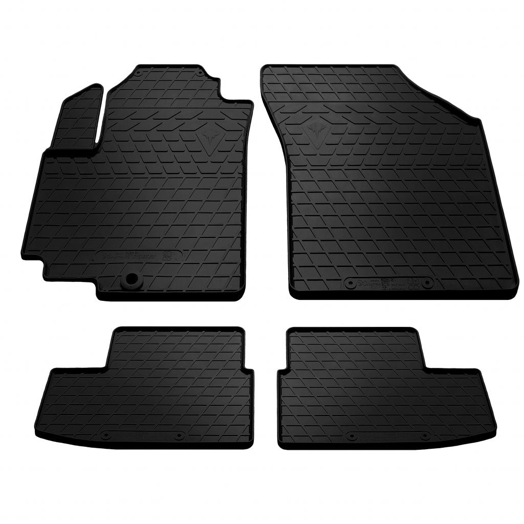 Rubber Floor Mats (4 pcs, Stingray Premium) for Opel Agila 2007-2015 - image 1