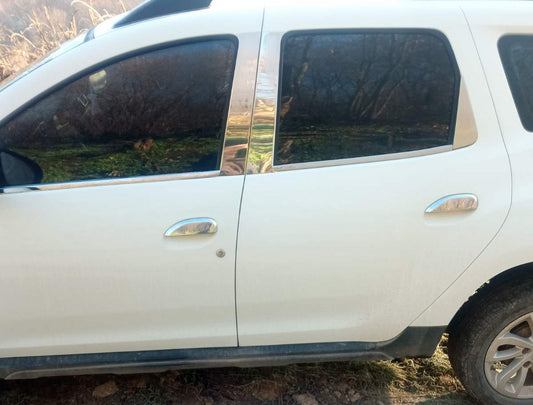 Chrome Door Handle Covers (4 pcs, Stainless Steel) for Dacia Duster 2018-2024 - image 1