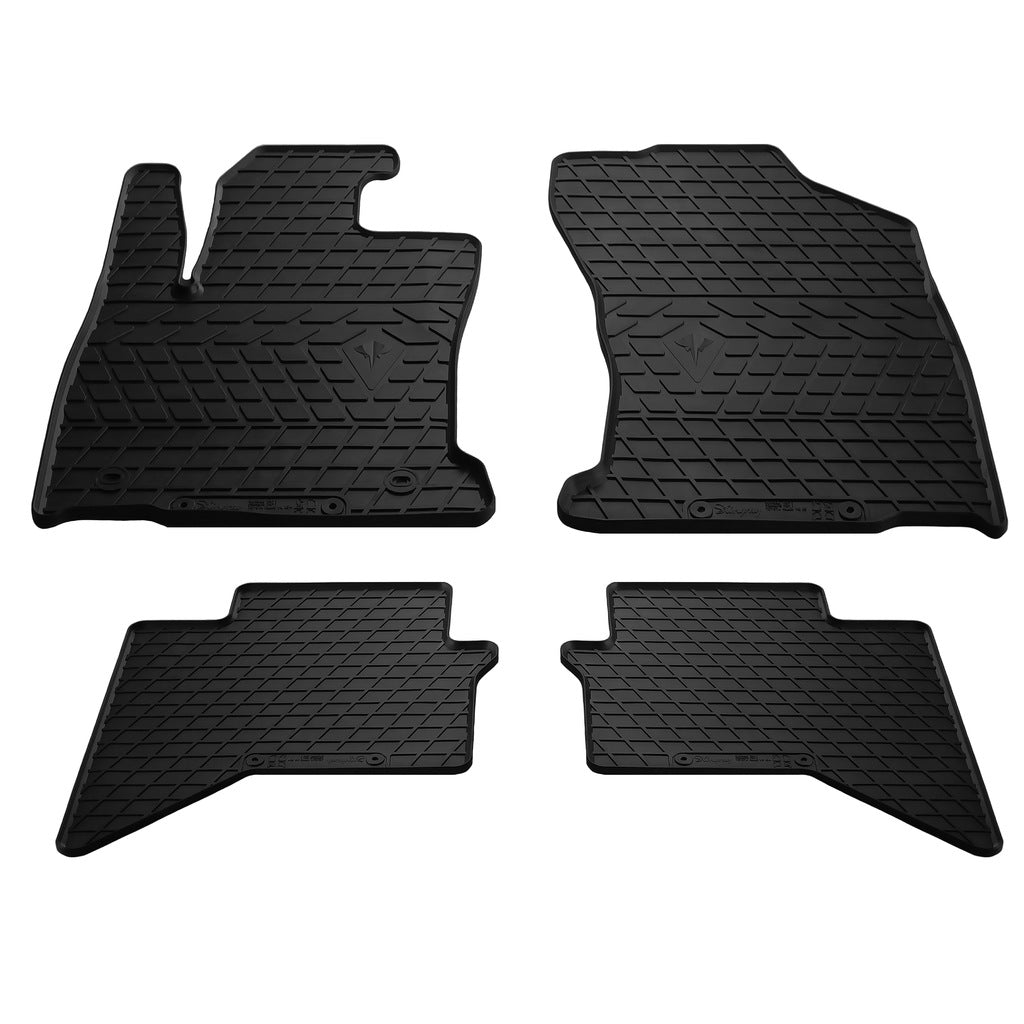 Rubber Floor Mats (4 pcs, Stingray Premium) for Toyota Hilux 2015- - image 1
