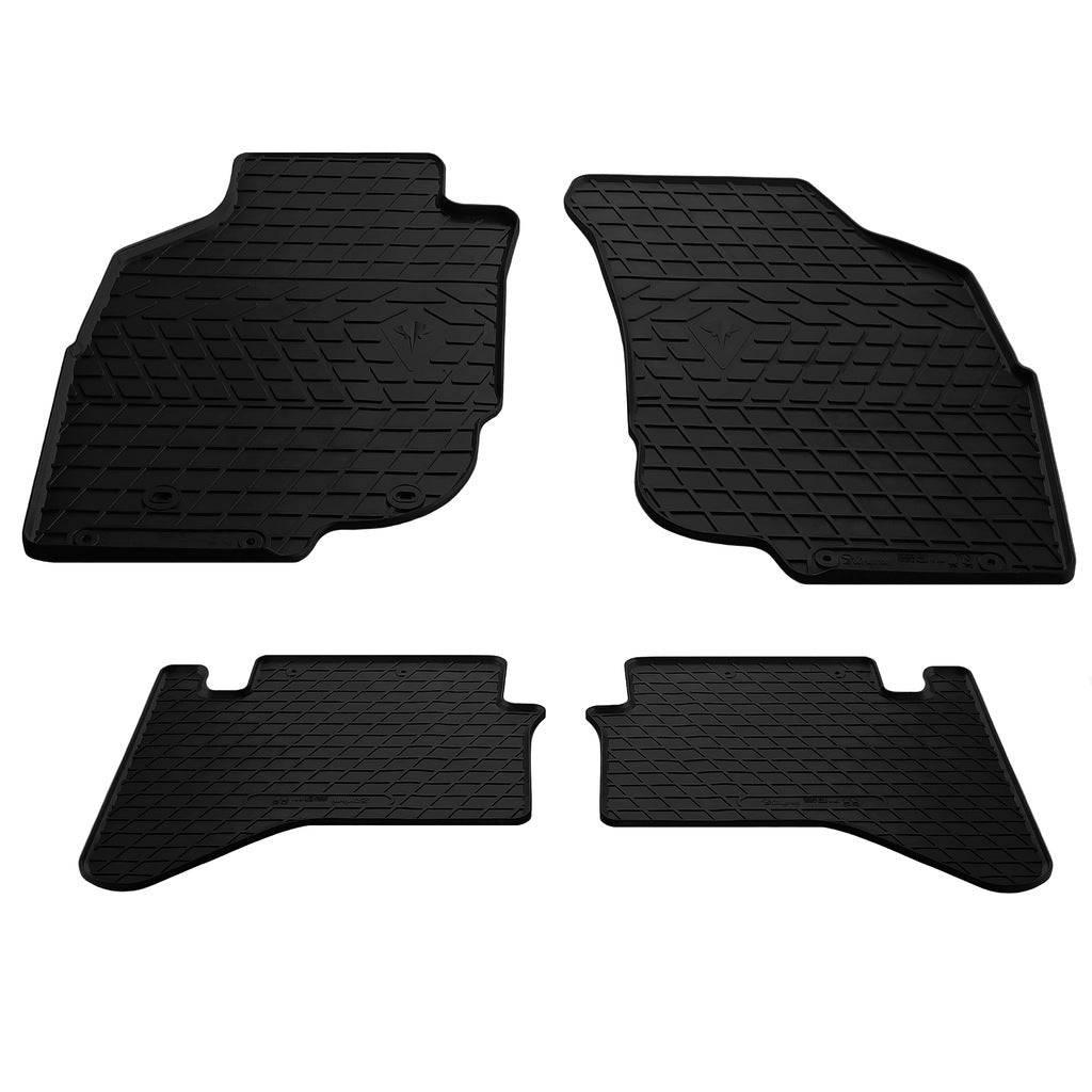 Rubber Floor Mats (4 pcs, Stingray Premium) for Toyota Hilux 2006-2015 - image 1