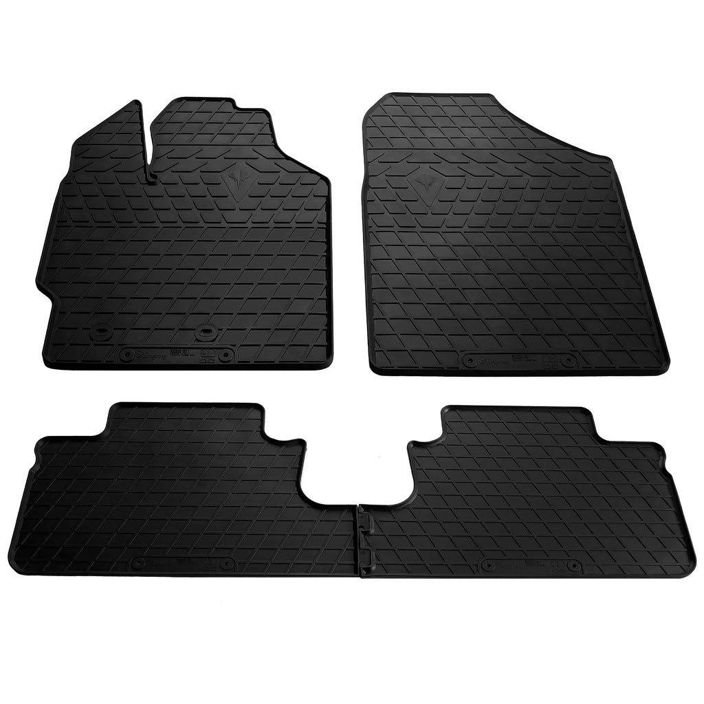 Rubber Floor Mats (4 pcs, Stingray Premium) for Toyota Yaris 2006-2011 - image 1