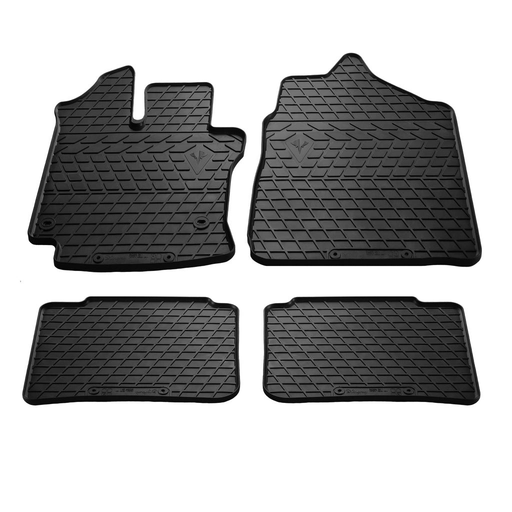 Rubber Floor Mats (4 pcs, Stingray Premium) for Toyota Yaris Verso 2000-2004 - image 1