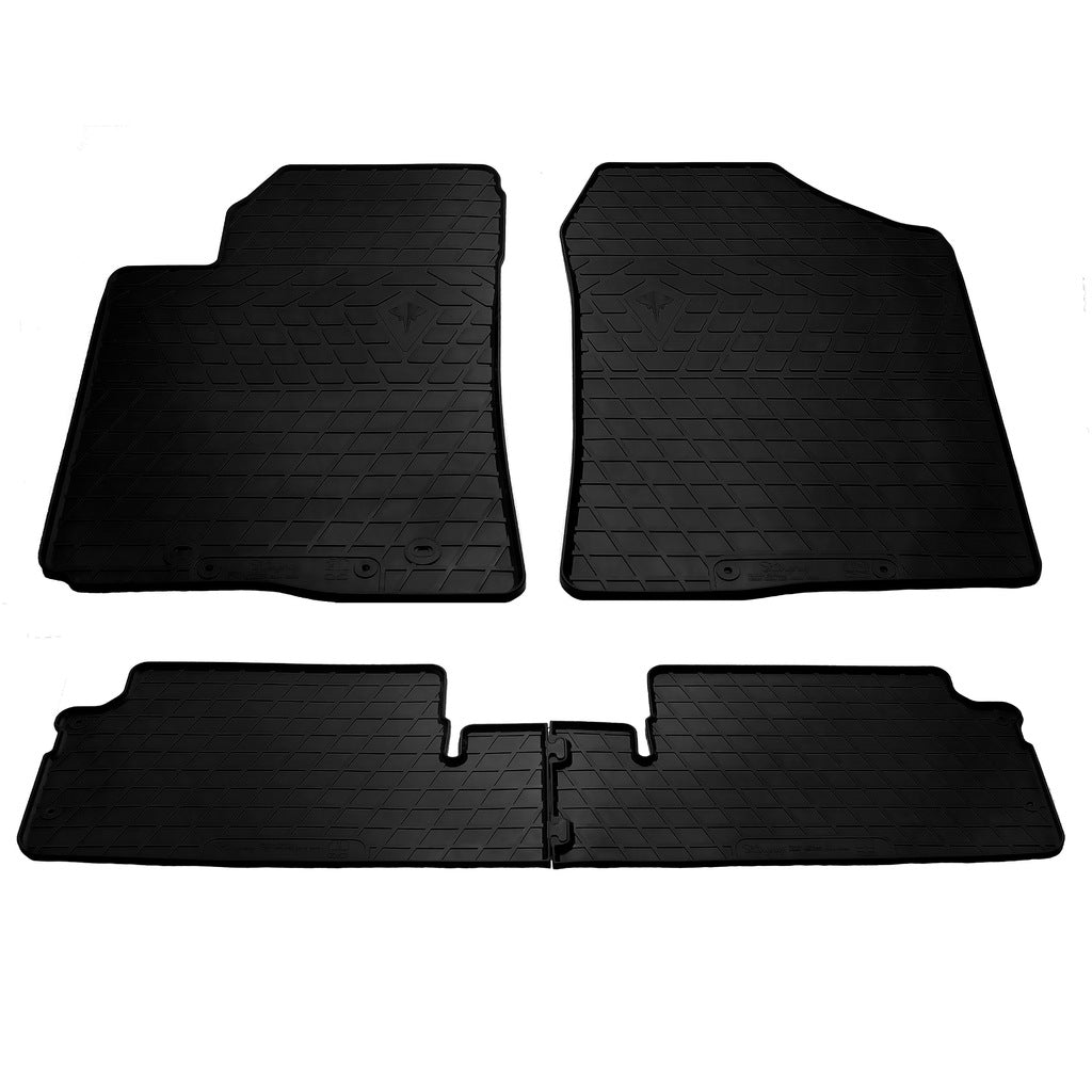 Rubber Floor Mats (4 pcs, Stingray Premium) for Toyota Corolla Verso 2004-2009 - image 1