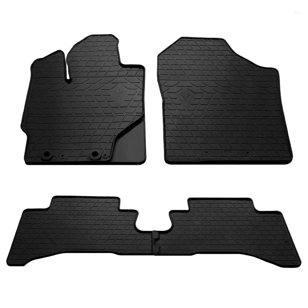 Rubber Floor Mats Hybryd (4 pcs, Stingray Premium) for Toyota Yaris 2010-2020 - image 1
