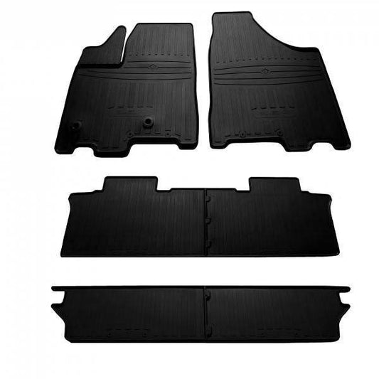 Rubber mats for 7 seats (3 rows, Stingray Premium) for Toyota Sienna 2010-2020 - Reelken Auto