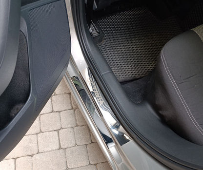 Door Sill Protectors Carmos V1 (8 pcs, Stainless Steel) for Skoda Octavia III A7 2013-2019 - image 9