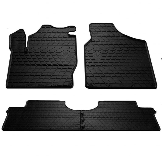 Rubber mats (4 PCs, Premium Stingray) for Seat Alhambra 1996-2010 - Reelken Auto