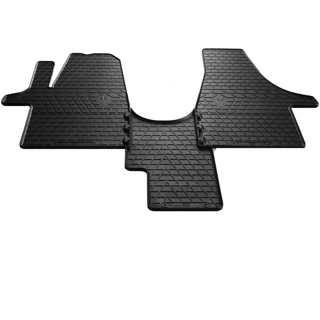 Rubber Floor Mats (3 pcs, Stingray) for Volkswagen T5 Transporter 2003-2010 - image 1